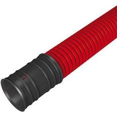 Rød korrugeret kabelrør Kabelrør Evocab Hard 160mm Rød 6m