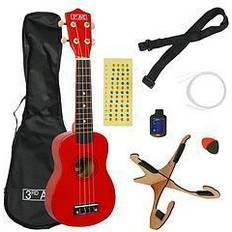 Rot Ukulelen 3Rd Avenue Soprano Ukulele Red Pack