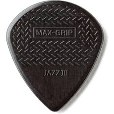 Dunlop 471P3S Max-Grip Jazz III, Black "Stiffo" 6/Player's Pack