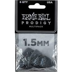 Black Picks Ernie Ball 1.5mm Black Multipack Prodigy Picks 6-pack