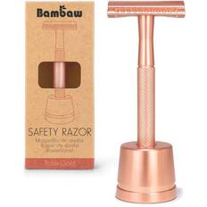 Bambaw Rasoio di Sicurezza con Supporto Rosé Gold