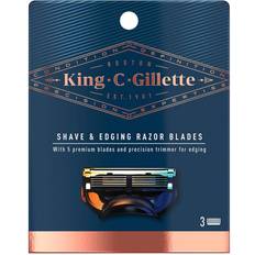 Barberblad Gillette King C. Shave & Edge Razor Blades 3-pack