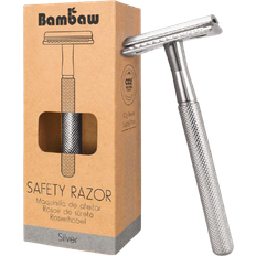 Barbertilbehør Bambaw Barberskraber Safety Razor Silver