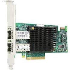 Lenovo Cartes Réseau et Adaptateurs Bluetooth Lenovo Emulex Gen 6 Adaptateur de bus hôte PCIe 3.0 x8 profil bas 16Gb Fibre Channel x 2 pour ThinkSystem SR250 SR530 SR630 V2 SR645 SR650 V2