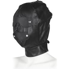 Rimba Justerbar Läder Mask Svart One-Size