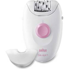 Braun Epilatori Braun Silk Epil1 1370 Epilatore 20 pinzette velocità Rosa, Bianco