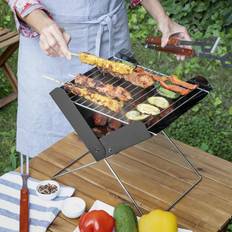 Kulgrill på tilbud InnovaGoods Mini Bærbar Folding Charcoal Foldecue