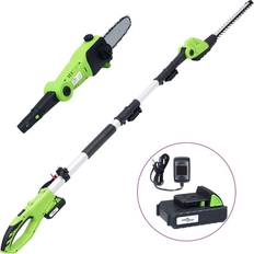 Be Basic 2-i-1 hækketrimmer & sav med batteripakke 20V 1500 mAh Li-ion