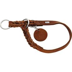 Hunter Läderhalsband Education halvst Brown M-L 45-50cm