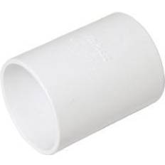 Idraulica FloPlast White Solvent weld Waste pipe Coupler (Dia)40mm