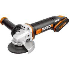 Worx Ponceuses Worx WX803 Meuleuse d'Angle 2 Batteries + Chargeur Inclus