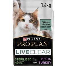 PURINA PRO PLAN Kissa Lemmikit PURINA PRO PLAN Cat Liveclear Sterilised Adult 1+ Turkey Black 1.4 kg