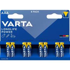 AAA (LR03) - Alkaline - Batteries Batteries & Chargers Varta 1x8 High Energy AAA LR 03 Engångsbatteri Alkalisk