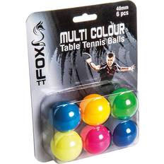 Palle da Ping Pong Fox Multi-Colour Table Tennis Ball 6-pack