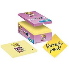 Yellow Sticky Notes Post-it Super Sticky Notes 76 x 127 mm Canary Yellow 16 Pieces of 90 Sheets