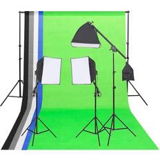 vidaXL Studio Lighting with Background and Reflector