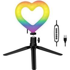 Heart-Shaped LED Ring Light