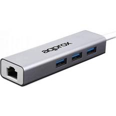 Usb 3.0 ethernet adapter lan Approx Netværksadapter APPC07GHUB LAN 10/100/1000 USB 3.0 Grå