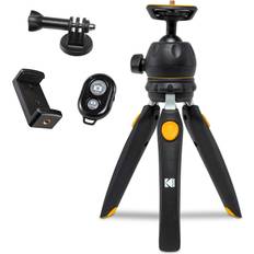 Tripod tabletop Kodak Adjustable Stand Camera Tripod W/ Remote, 360° Ball Head Tripod for Camera, Black