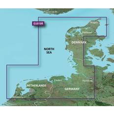 SD GPS-tilbehør Garmin Bluechart g3 North Sea, Alborg to Amsterdam Coastal and Inland Charts