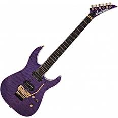 Morado Guitarras Eléctricas Jackson Pro Soloist SL2Q MAH Electric Guitar, Transparent Purple