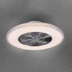 Schwingend Deckenventilatoren Reality Leuchten Harstadt ceiling fan, crystal frame