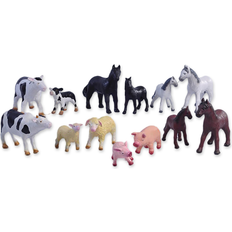 Green rubber dyr Green Rubber Toys Green Rubber Toys Bondegårdsdyr Sæt med 13 dyr