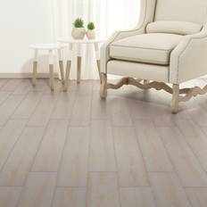 vidaXL Self-adhesive PVC Flooring Planks 2.51 mÂ² 2mm Oak Classic White