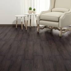 Revêtement de sol en vinyle Revêtements de Sol en Plastique vidaXL Self-adhesive PVC Flooring Planks 2.51 mÂ² 2 mm Dark Brown