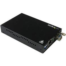 Fiber media StarTech Gigabit Ethernet Copper-to-Fiber Media Converter SM LC 20 km