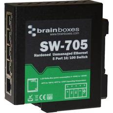 Brainboxes Hardened Industrial 5 Port Ethernet Switch