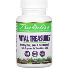 Paradise Herbs Vital Treasures, Hair, Skin & Nails, 60 Vegetarian Capsules 60 st