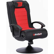 Bluetooth surround sound Brazen Gamingchairs Stag 2.1 Bluetooth Surround Sound Gaming Chair Red
