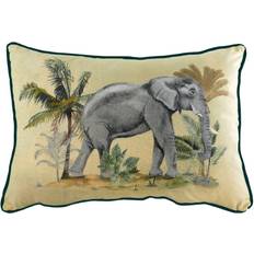 Evans Lichfield Kibale Elephant Cushion Cover Multicolour (50x35cm)