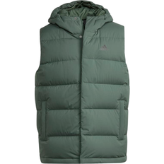 Adidas Helionic Hooded Down Vest - Green Oxide