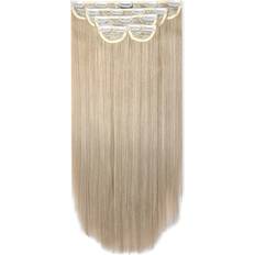 Super Thick Straight Clip In Hair Extensions 22 inch California Blonde 5-pack