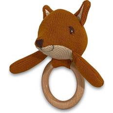 Rävar Skallror Filibabba Rattle with Silicone Bite Ring Freya the Fox