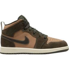 Children's Shoes Nike Air Jordan 1 Mid SE PS - Dark Chocolate/Crimson Bliss/Archaeo Brown/Black/Sail