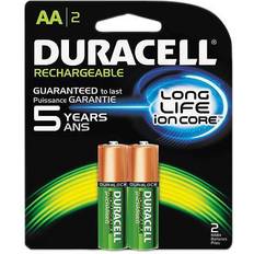 Duracell rechargeable batteries Duracell NiMH 1.2V AA Rechargeable Battery, 2-pack