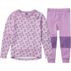 Unterwäschesets Basisschicht Helly Hansen Kid's Graphic Lifa Merino Base Layer Set - Wisteria Purple (48175-681)