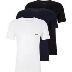 Logo Embroidered T-shirt 3-pack - Black/Blue/White