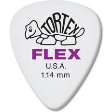 White Picks Dunlop Tortex Flex Standard Guitar Picks 1.14mm White (12-pack)