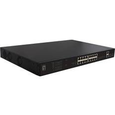 LevelOne FGP-2031 Switch Di Rete Non Gestito Fast Ethernet 1U Nero