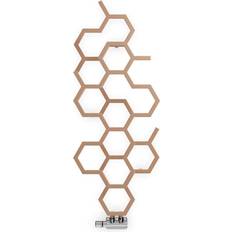 Terma Hex Bright Copper Vertical Designer Radiator, W486mm X H1220mm