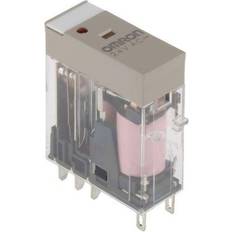 Omron Elektronikskabe Omron Relæ, plug-in, 8-polet, DPDT, 5A, mech & LED-indikatorer, label facilitet, 24 VAC G2R-2-SN 24AC(S)