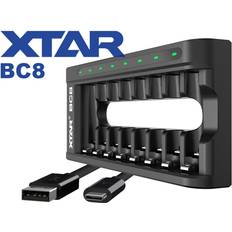 BC8 battery charger R03 AAA and R6 AA Li-ion 1,5V NiMH