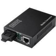 Netwerkkaarten en Bluetooth-adapters Digitus DN-82020-1 Netwerk mediaconverter LAN, SC Simplex 100 MBit/s