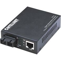 Gigabit media converter Intellinet Gigabit Ethernet Media Converter, 1000Base-T to 1000Base-Sx (SC) Multi-Mode, 550m fibermedieomformer GigE