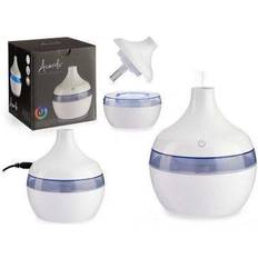 Tratamiento del Aire BigBuy Home Humidificador Dam Led 300 Ml. 11x11x11 Cm. Color: Blanco