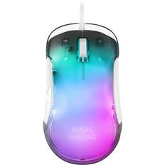 Transparent Gamingmöss Mars Gaming MMGLOWW SOURIS FILAIRE